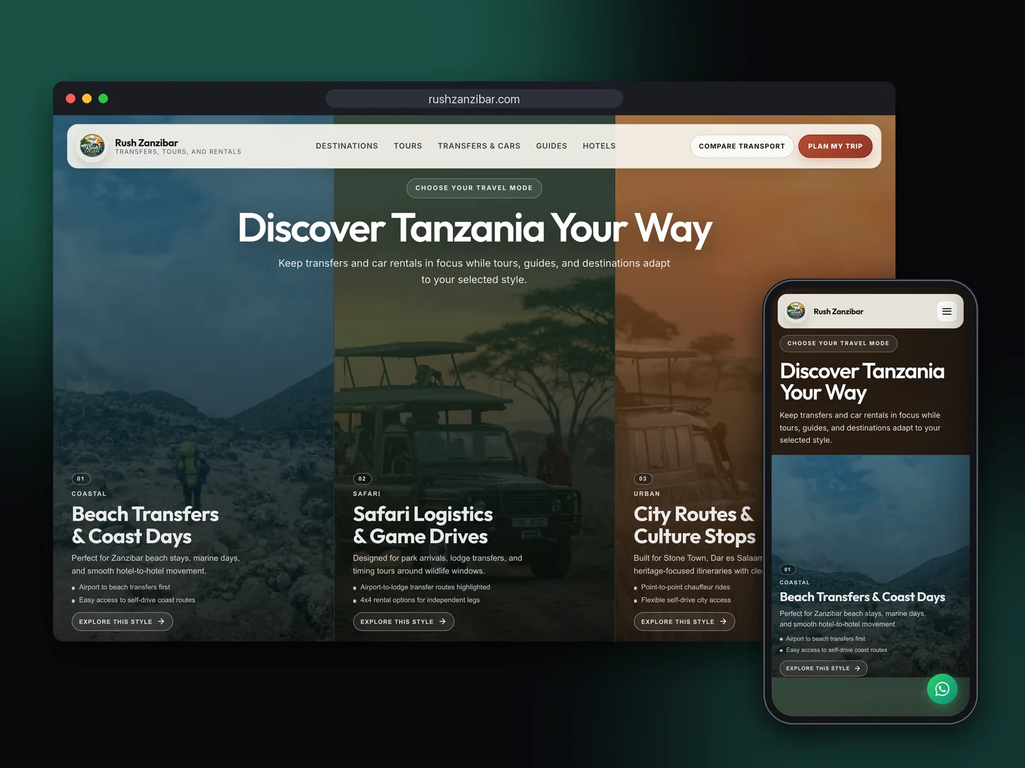 RushZanzibar project showcase